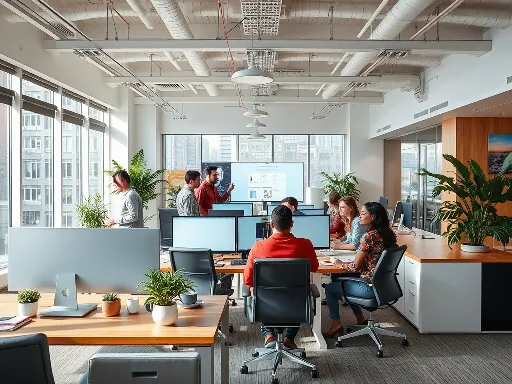 Modern office space of Digital HeatWave team collaborating